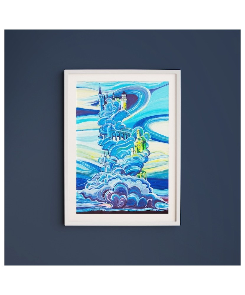 Ilustracja Autorska: Zamki w chmurach Ilustracja Autorska: Zamki w chmurach