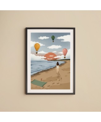 Ilustracja Autorska: Spacer po plaży| BURAKOVVSKA