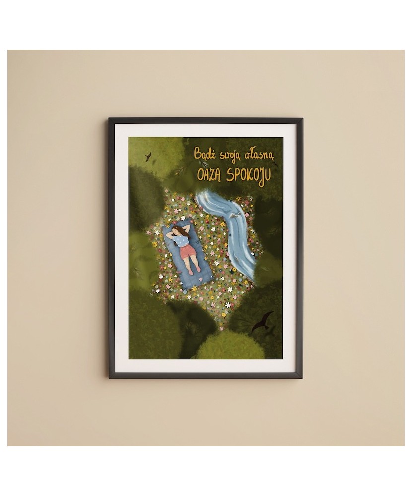 Ilustracja Autorska: Bądź swoją własną oazą spokoju | BURAKOVVSKA