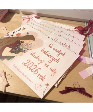 Wyprzedażowy Czuły kalendarz na 2026 rok (wada okładki) | BURAKOVVSKA