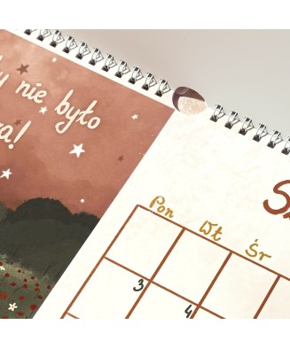 Wyprzedażowy Czuły kalendarz na 2026 rok (wada okładki) | BURAKOVVSKA