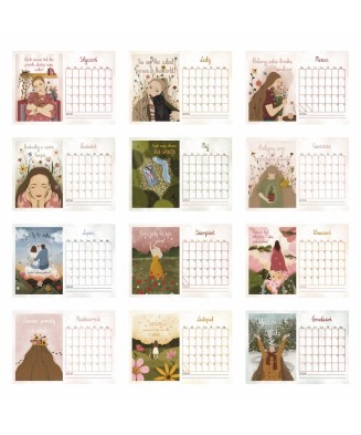 Wyprzedażowy dwustronny Czuły kalendarz na 2026 rok | BURAKOVVSKA