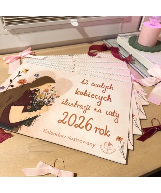 Wyprzedażowy dwustronny Czuły kalendarz na 2026 rok | BURAKOVVSKA