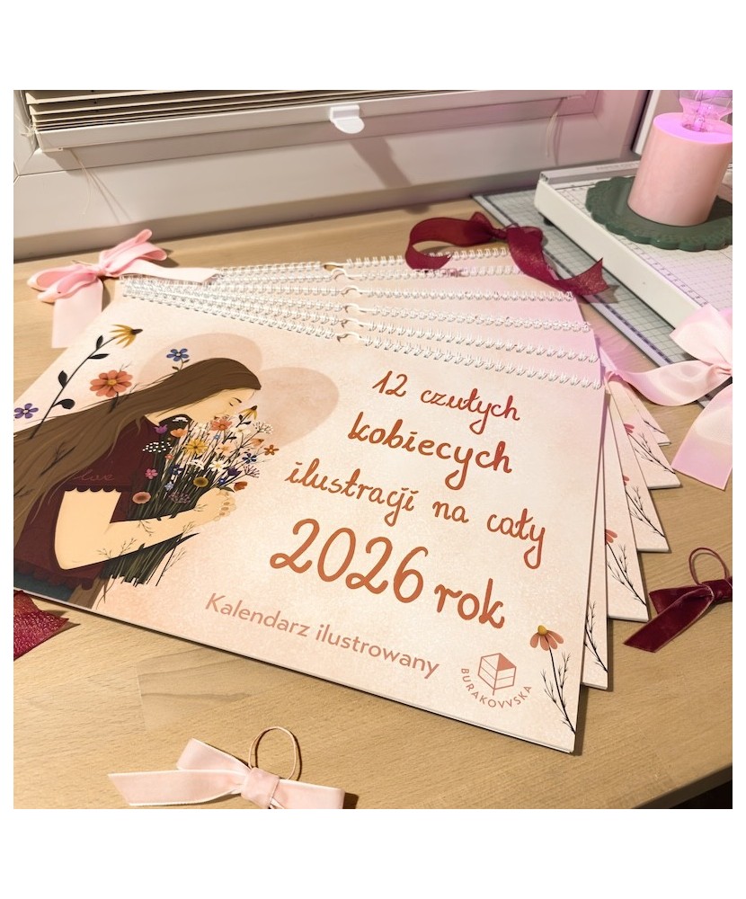 Wyprzedażowy dwustronny Czuły kalendarz na 2026 rok | BURAKOVVSKA